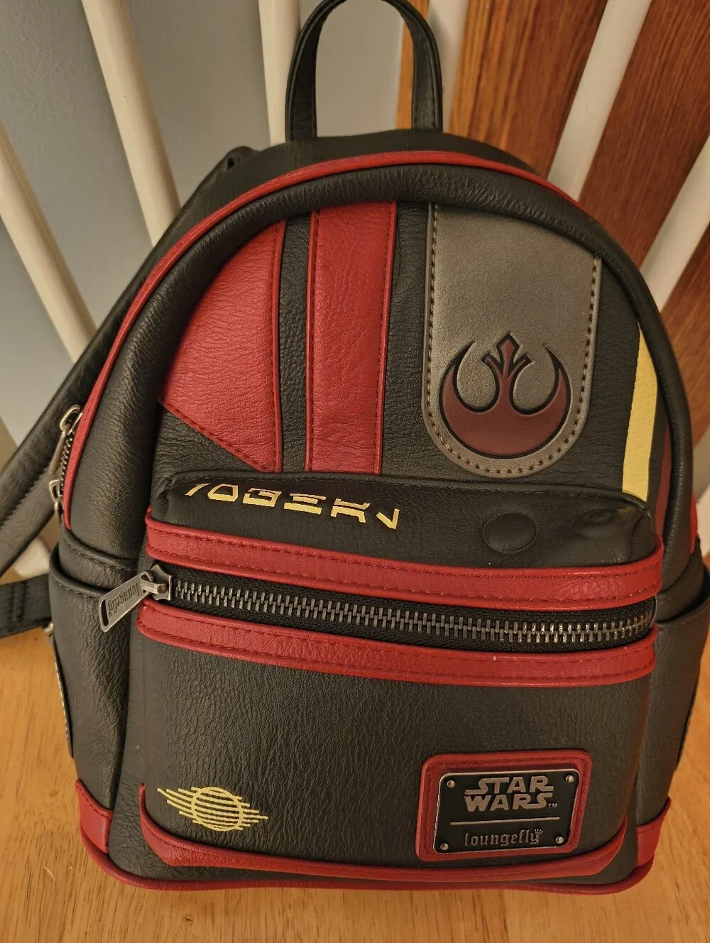Loungefly Star Wars Black, Red and Yellow Mini Backpack